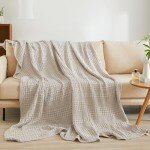 PHF Soft Breathable Queen Size Cotton Blanket