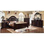 Syracuse Dark Walnut Queen Bedroom Set - 6 Pieces