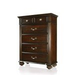Syracuse Dark Walnut Queen Bedroom Set - 6 Pieces