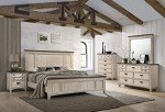 Rustic Beige and Gray 5pc Queen Bed Set