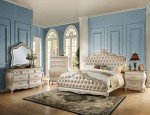 5-Piece Pearl White Bedroom Furniture Set