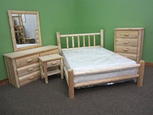 Midwest Log Furniture 5pc Handcrafted Bedroom Set