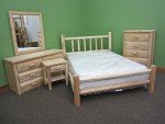 Midwest Log Furniture 5pc Handcrafted Bedroom Set
