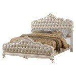 Rose Gold & Pearl White 4-Piece Bedroom Set