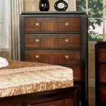 Asian Contemporary Acacia Walnut Queen Bedroom Set