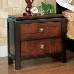 Asian Contemporary Acacia Walnut Queen Bedroom Set