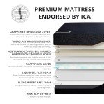 EGOHOME Adjustable King Size Bed Base with Wireless Remote