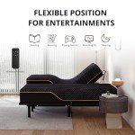 EGOHOME Adjustable King Size Bed Base with Wireless Remote
