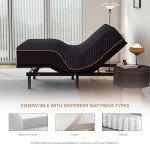 EGOHOME Adjustable King Size Bed Base with Wireless Remote