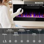 Lemberi 36" Fireplace TV Stand for 80" TVs