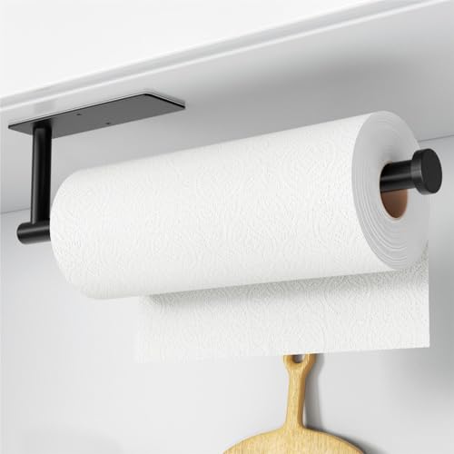 Matte Black Wall-Mounted Paper Towel Holder