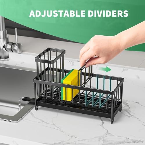 Cisily Stainless Steel Kitchen Sink Organizer Caddy