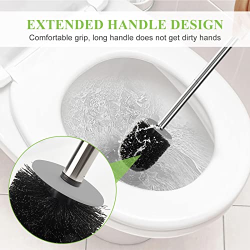 AONEZ Space-Saving Toilet Brush & Holder