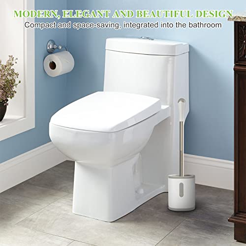 AONEZ Space-Saving Toilet Brush & Holder