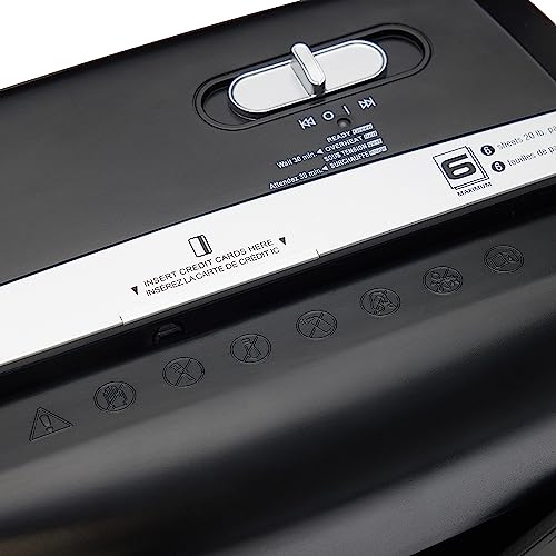 Cross Cut Paper and Credit Card Shredder - Black