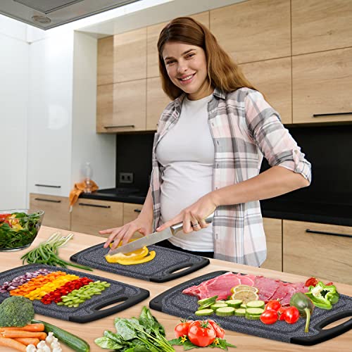 KIMIUP Set of 3 Dishwasher Safe Cutting Boards