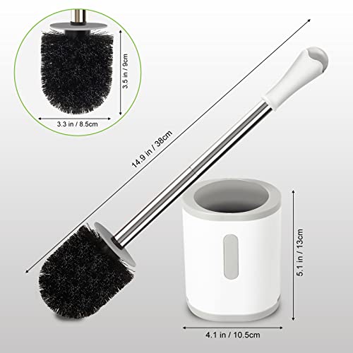 AONEZ Space-Saving Toilet Brush & Holder