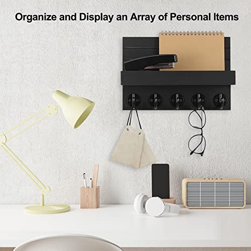 Wall-Mounted Decorative Key and Mail Holder