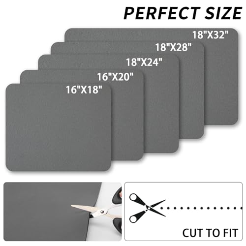 Dark Grey Absorbent Dish Drying Mat 16"x18