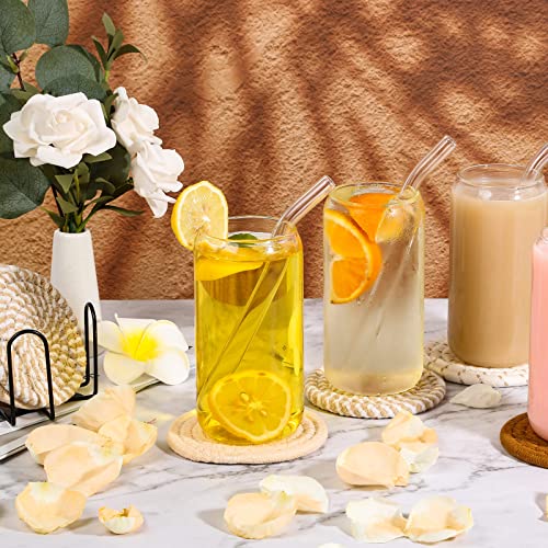 Minimalist 8-Piece Cotton Woven Coaster Set