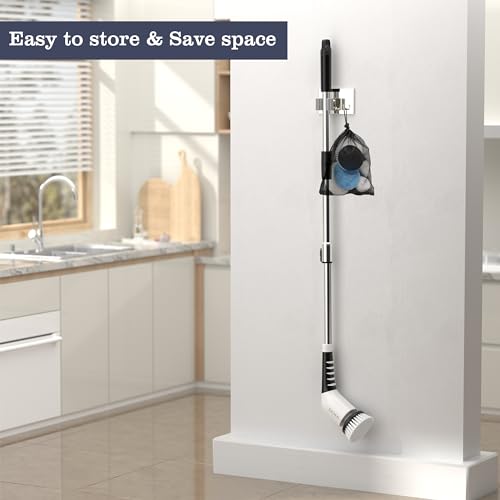 Cordless Electric Spin Scrubber with 8 Brush Heads