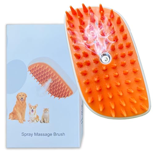 4-in-1 Cat Steam Brush & Grooming Comb