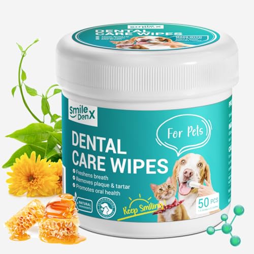 SmileDenX Dental Care Wipes for Dogs and Cats