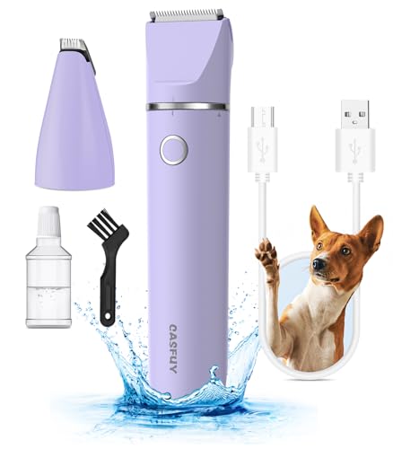 Cordless Dog Paw Trimmer with Low Noise Clippers