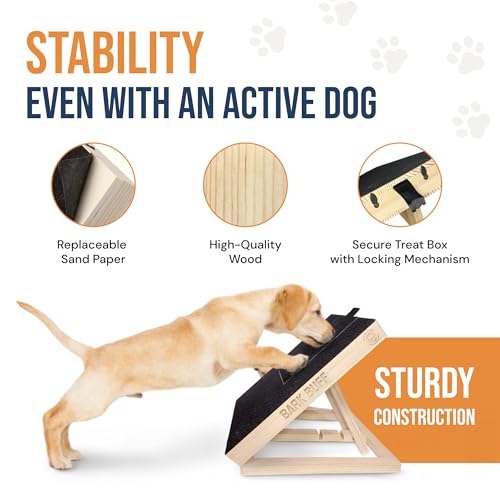 BARK BUFF: Dog Nail Scratch Board & Treat Box