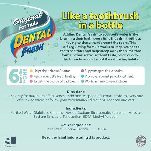Dental Fresh Water Additive for Dogs, 17oz