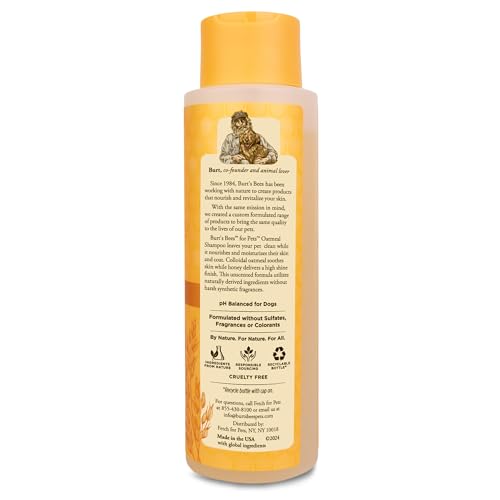 Burt's Bees Oatmeal Dog Shampoo for Sensitive Skin