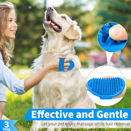 Comotech Dog Bath Brush Set - 3 Pieces
