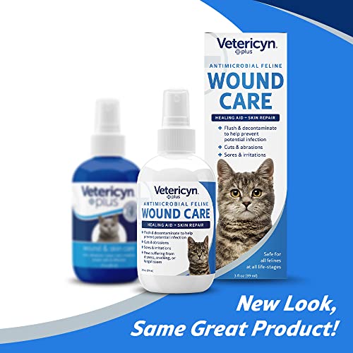Vetericyn Plus Cat Wound Care Spray, 3oz