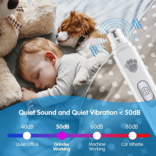 Rechargeable 2-Speed Dog Nail Grinder Tool