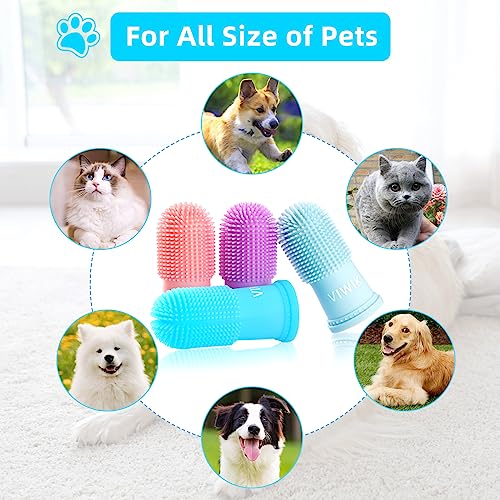 4-Pack Dog Toothbrush and Pet Dental Care Kit
