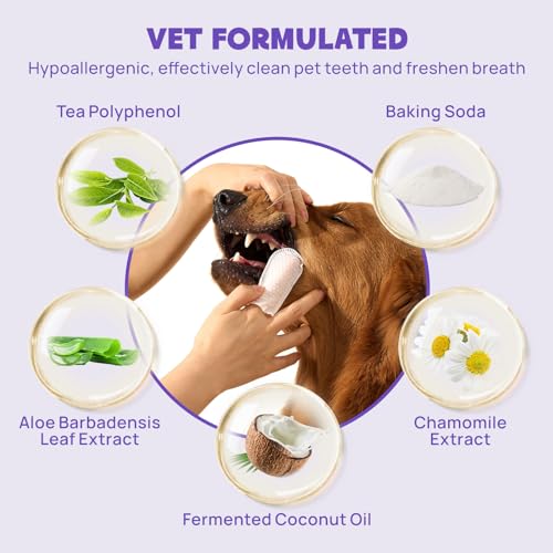 Pet Teeth Cleaning Wipes for Dogs and Cats