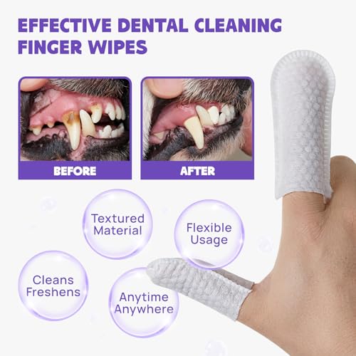 Pet Teeth Cleaning Wipes for Dogs and Cats