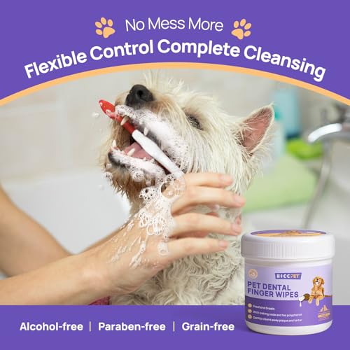 Pet Teeth Cleaning Wipes for Dogs and Cats