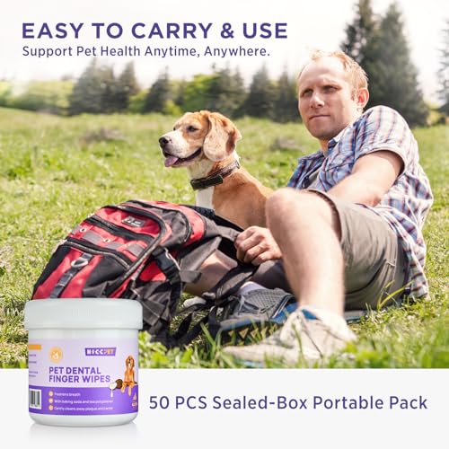 Pet Teeth Cleaning Wipes for Dogs and Cats