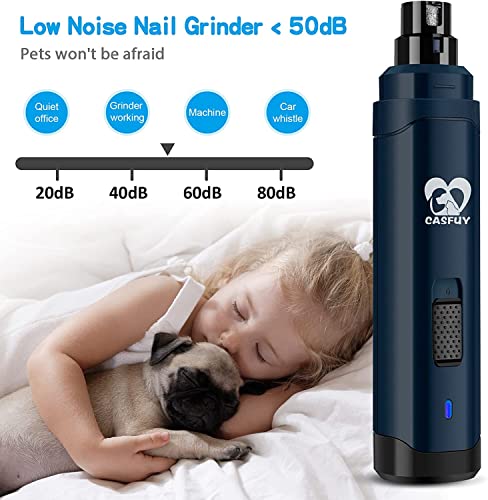 Upgraded Casfuy Electric Dog Nail Grinder