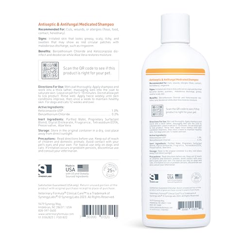 Antiseptic Medicated Shampoo for Dogs & Cats