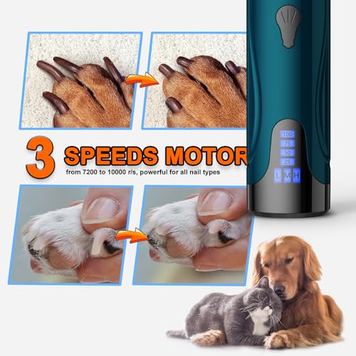 Electric Dog Nail Grinder Kit for Cats & Dogs