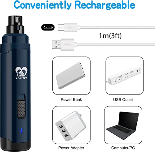 Upgraded Casfuy Electric Dog Nail Grinder