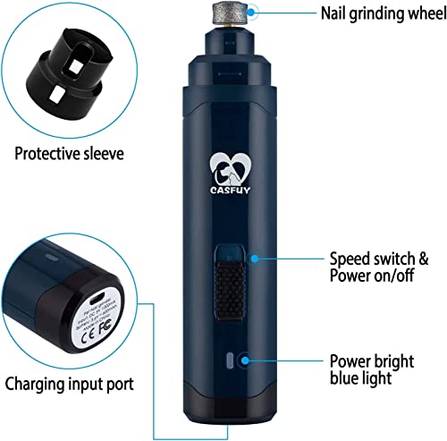 Upgraded Casfuy Electric Dog Nail Grinder