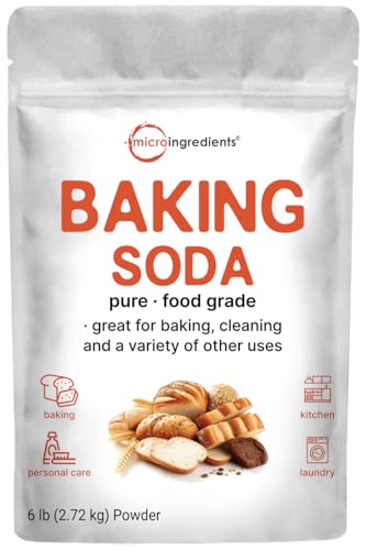 Organic Pure Baking Soda Powder - 6lbs