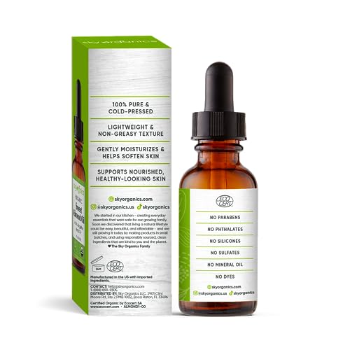 Sky Organics Sweet Almond Oil for Soothing Skin