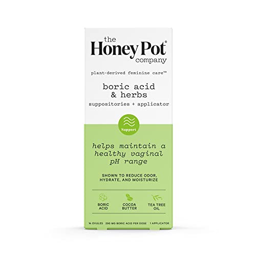 Honey Pot Boric Acid & Herbs Vaginal Suppositories