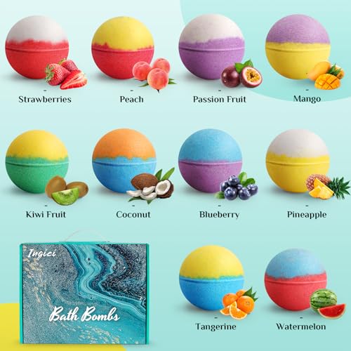 20-Piece Organic Bath Bomb Gift Set for Women