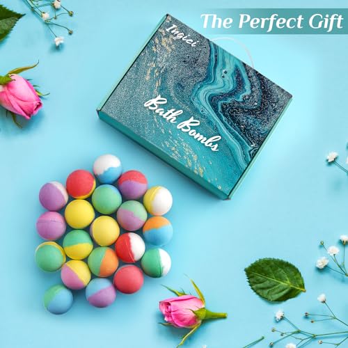 20-Piece Organic Bath Bomb Gift Set for Women