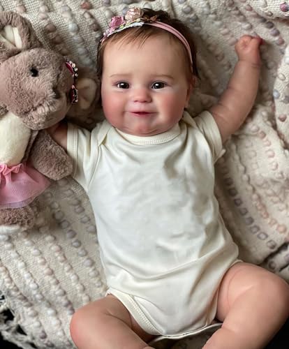 20'' Realistic Smiling Reborn Baby Doll with Hair